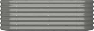vidaXL vidaXL Donica ogrodowa, malowana proszkowo stal, 114x40x36 cm, szara 3