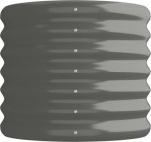 vidaXL vidaXL Donica ogrodowa, malowana proszkowo stal, 114x40x36 cm, szara 4