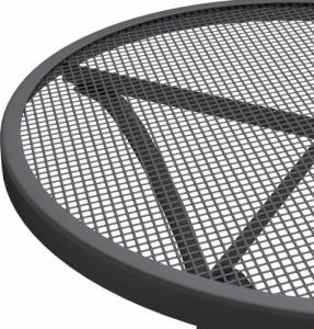 vidaXL vidaXL Stół ogrodowy, 60x72 cm, antracytowy, metalowa siatka 4