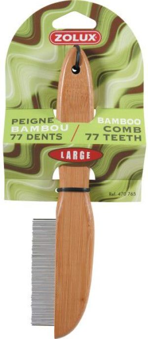 Zolux Grzebień "Bamboo" 77 zębów - duży 1