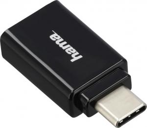 Adapter USB Hama USB-C - USB Czarny  (00135721) 1