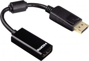 Adapter AV Hama DisplayPort - HDMI czarny (000537660000) 1
