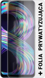 Smartfon Realme 8 8/128GB Dual SIM Srebrny + Folia Hydrożelowa Rock Space Prywatyzująca Matowa 2
