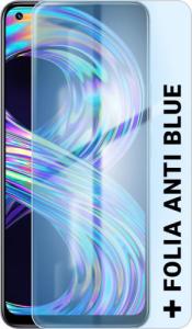 Smartfon Realme 8 8/128GB Dual SIM Srebrny + Folia Hydrożelowa Rock Space Anti Blue 2