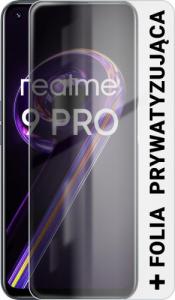 Smartfon Realme 9 Pro 5G 6/128GB Dual SIM Czarny + Folia Hydrożelowa Rock Space Prywatyzująca Matowa 2