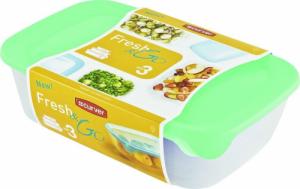 Curver Plastikowy zestaw pojemników FRESH and GO - mięta 2