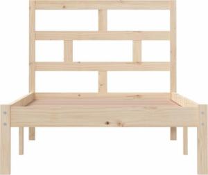 vidaXL Rama łóżka, lite drewno sosnowe, 90x200 cm 4