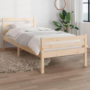 vidaXL vidaXL Rama łóżka, lite drewno, 90x190 cm, pojedyncza 1