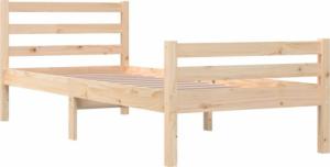 vidaXL vidaXL Rama łóżka, lite drewno, 100 x 200 cm 4