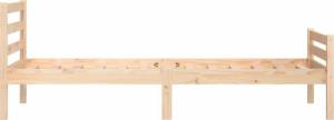 vidaXL vidaXL Rama łóżka, lite drewno, 100 x 200 cm 6
