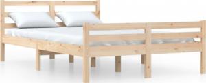 vidaXL Rama łóżka, lite drewno, 150x200 cm, King Size 2