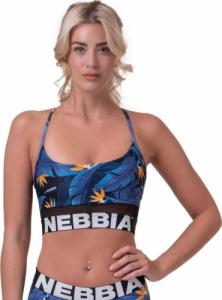 Nebbia Damski biustonosz sportowy Nebbia Earth Powered 565 - Kolor Niebieski ocean, Rozmiar M 1