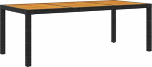 vidaXL vidaXL 7-cz. zestaw mebli ogrodowych z poduszkami, rattan PE, czarny 8