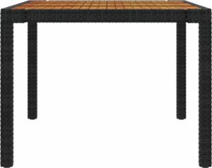vidaXL vidaXL 7-cz. zestaw mebli ogrodowych z poduszkami, rattan PE, czarny 10