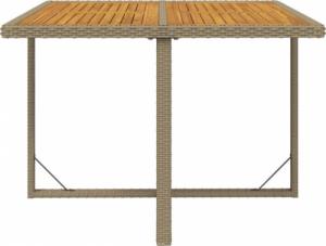 vidaXL vidaXL 5-cz. zestaw mebli ogrodowych z poduszkami, polirattan, beżowy 7