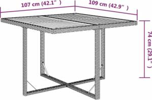 vidaXL vidaXL 5-cz. zestaw mebli ogrodowych z poduszkami, polirattan, beżowy 9