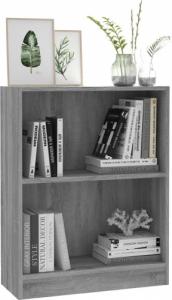 vidaXL Szafka na książki, szary dąb sonoma, 60x24x74,5 cm 3