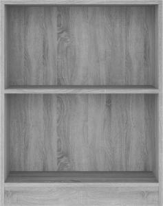 vidaXL Szafka na książki, szary dąb sonoma, 60x24x74,5 cm 4