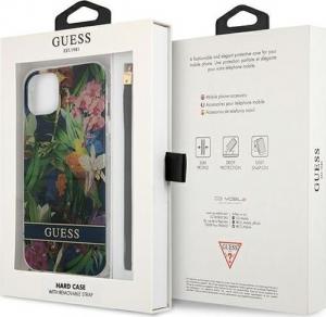 Guess Guess Flower Cord - Etui ze smyczką iPhone 13 mini (Blue) 8