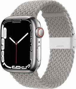 Crong Crong Wave Band - Pleciony pasek do Apple Watch 42/44/45 mm (jasny szary) 2