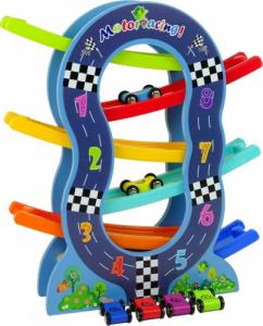 Lean Sport Drewniana Zjeżdżalnia 6 Poziomów Autka Liczby 2