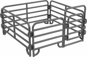 Figurka Lean Sport Zestaw Figurek Cztery Osiołki Rolnik Ogrodzenie Szary 3