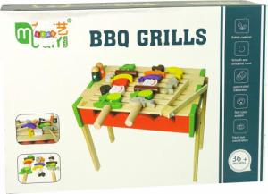 Lean Sport Drewniany Grill Akcesoria Barbecue Szaszłyki Grillowanie Pieczenie 5