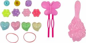 Lean Sport Głowa Lalki Akcesoria Koraliki Spinki Kolorowe Pasemka 5