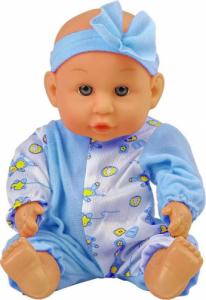 Lean Sport Lalka Bobas Niebieska Nocnik Siusia Pije Kokardka 24 cm 2
