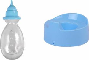 Lean Sport Lalka Bobas Niebieska Nocnik Siusia Pije Kokardka 24 cm 3