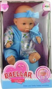 Lean Sport Lalka Bobas Niebieska Nocnik Siusia Pije Kokardka 24 cm 4