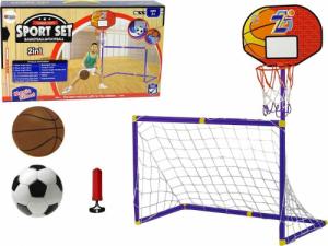 Lean Sport Zestaw Gier Sportowych 2w1 Zręcznościowe Piłka Nożna Koszykówka Piłki 1