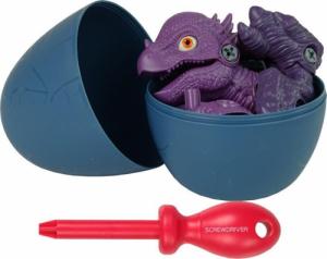 Figurka Lean Sport Zestaw Dinozaur Stygimoloch z Jajkiem DIY Śrubokręt Fioletowy 3