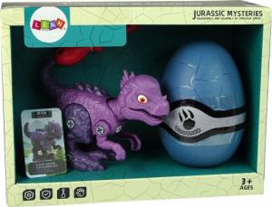 Figurka Lean Sport Zestaw Dinozaur Stygimoloch z Jajkiem DIY Śrubokręt Fioletowy 5
