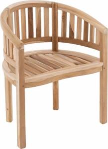 Divero DIVERO Fotel z drewna tekowego 1