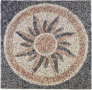 Divero Mozaika kamienna SŁOŃCE, marmurowe, 1m2 1
