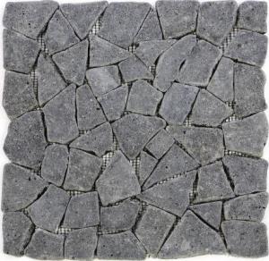 Divero Mozaika kamienna z andezytu Garth na siatce ciemno szara 1 m2 1