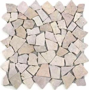 Divero Mozaika marmurowa Garth na siatce różowa 1m2 1