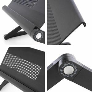 Divero Regulowany stolik na laptopa z otworami wentylacyjnymi - cza 5