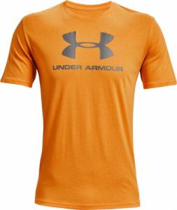 Under Armour Koszulka męska Under Armour Sportstyle Logo SS pomarańczowa 1329590 755 : Rozmiar - S 1