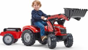 Falk FALK Traktor Massey Ferguson Czerwony na Pedały z Przyczepką od 3 Lat 5