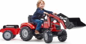 Falk FALK Traktor Massey Ferguson Czerwony na Pedały z Przyczepką od 3 Lat 8