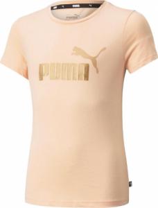 Puma Koszulka dla dzieci Puma ESS+ Logo Tee brzoskwiniowa 587041 91 : Rozmiar - 140cm 1