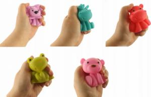 LUXMA GUMOWE ZABAWKI ZABAWKA DO KĄPIELI PISZCZAŁKI ZOO 0019 5