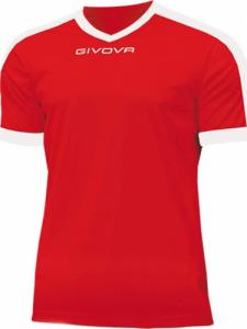 Givova Koszulka Givova Revolution Interlock czerwono-biała MAC04 1203 : Rozmiar - 2XL 1