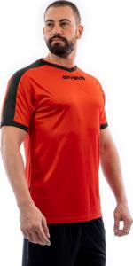 Givova Koszulka Givova Revolution Interlock pomarańczowo-czarna MAC04 0110 : Rozmiar - XL 2