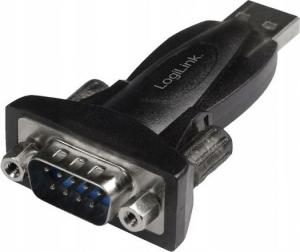 Adapter USB LogiLink USB - RS-232 Czarny  (AU0002F) 1