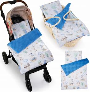 Babyboom BB Komplet wózek Jeżyki i przyjaciele/niebieski 1