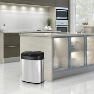 Kosz na śmieci TurboTronic bezdotykowy chrom (TT-SB48) 8