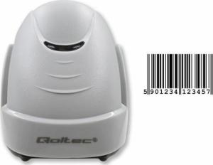 Czytnik kodów kreskowych Qoltec Czytnik kodów kreskowych laserowy 1D | USB | Biały 3